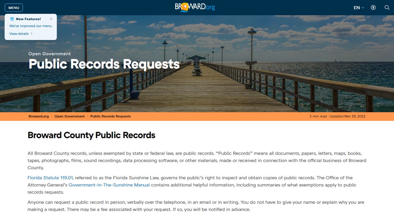 Public Records Requests Public Records Requests - Broward County, Florida